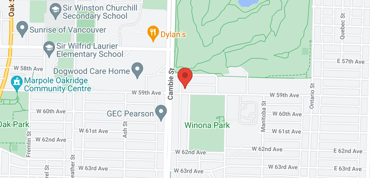 map of 104 477 W 59TH AVENUE